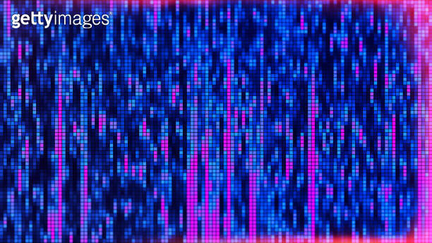 Led squared abstract pattern background for data, techno, retro ...