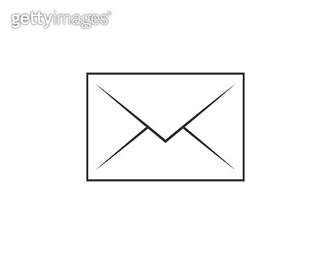 Mail icon on transparent background. Post message symbol. Email postage ...
