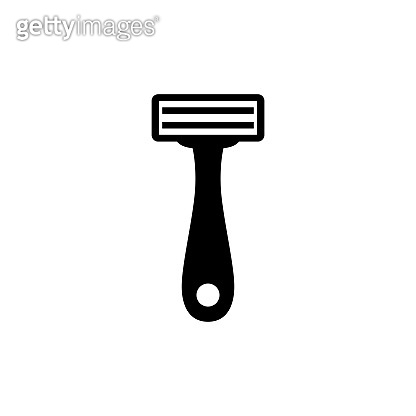 Key Word Sign Shaving Razor Shaving Safety Razor, Hair Remover Blade. Flat Vector Icon illustration ...