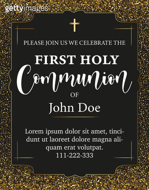 Invitation with beautiful lettering. Template in Vector a ceremony for ...