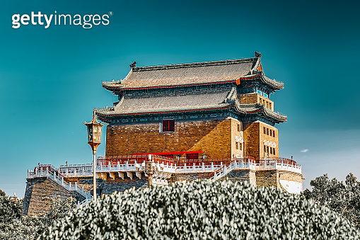 Beautiful Zhengyangmen Gate (Qianmen Gate ). This famous gate is ...