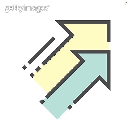 Increase decrease and arrow vector icon, 48x48 pixel perfect and ...