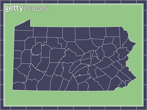 Pennsylvania counties map printable - 1199014670