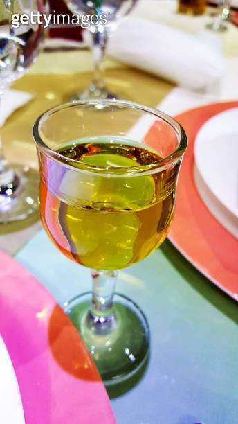 Macedonia Rakia Famous Zolta yellow rakia from macedonia (1289608515) - 게티이미지뱅크