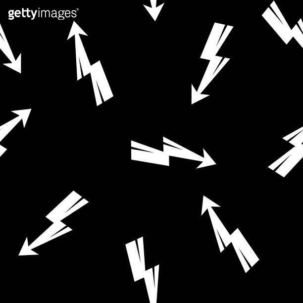 Thunder bolt seamless pattern. Flash symbol abstract abstract