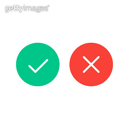 Check mark flat icons. Round vector checkmark icons set (1202143829 ...