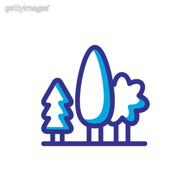 tree icon line art design 이미지 (1284575137) - 게티이미지뱅크