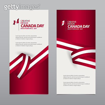 Happy Canada Independence Day Creative Design Vector Template ...