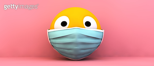emoji medical mask (1224471537) 일러스트, 무료 일러스트 - 게티이미지뱅크
