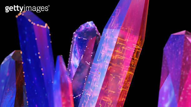 Crystals technology 이미지 (1286879716) - 게티이미지뱅크