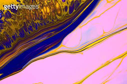 Fluid art texture. Backdrop with abstract iridescent paint effect ...