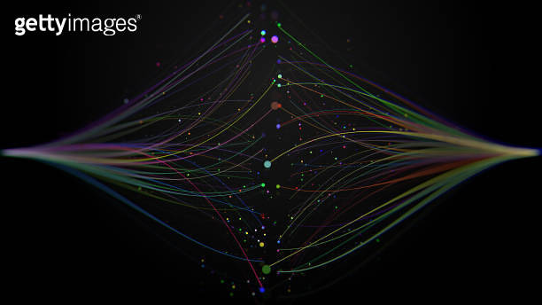 Big data visualization via dot particles. 이미지 (1211777899) - 게티이미지뱅크
