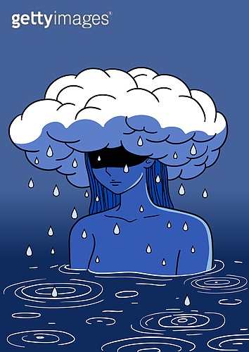감정, 정신건강, 정신건강 (주제), 불안, 불안 (컨셉), 우울, 우울 (슬픔) 이미지 (jv12311761) - 게티이미지뱅크