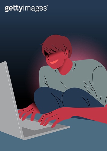 악성댓글 (댓글), 인터넷, 비난, 댓글, 노트북컴퓨터 (개인용컴퓨터) 이미지 (jv12326287) - 게티이미지뱅크