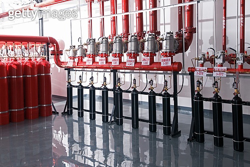 The factory fire control room 이미지 (vs12485626) - 게티이미지뱅크