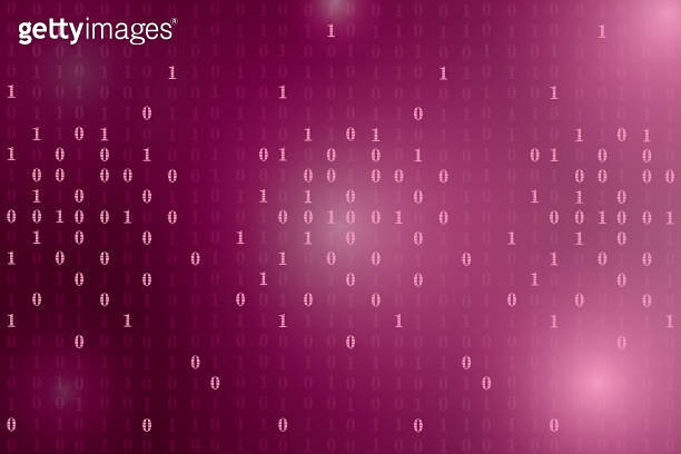 Abstract Technology Binary code pink Background 이미지 (1316897472) - 게티이미지뱅크