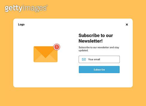UI Subscribe banner template 이미지 (1316515658) - 게티이미지뱅크