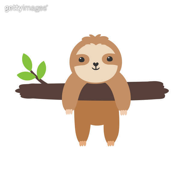 Vector Cartoon Slot Sleep Slowly moving slots hang on trees in various