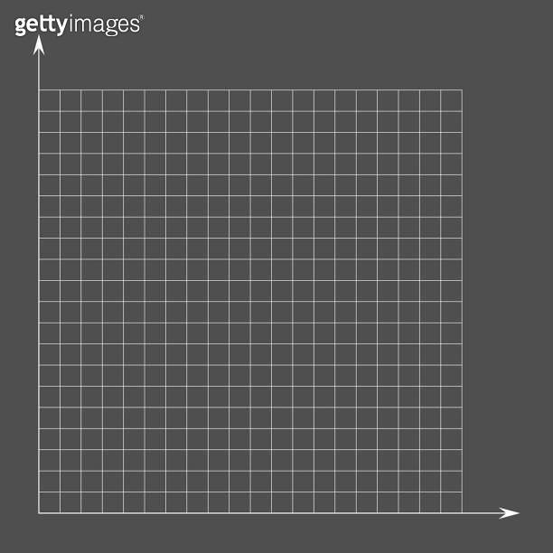 Grid paper. Mathematical graph. Cartesian coordinate system with x-axis ...
