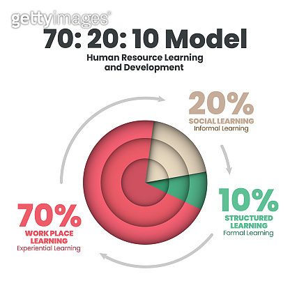 3d pie chart vector diagram is HR learning and development illustrated ...