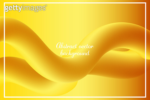 Abstract vector geometric gold background of wave liquid flow design ...