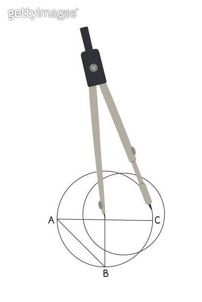 Compass Diff Shape Vector illustration of the compass, and drawn geometric shapes ...