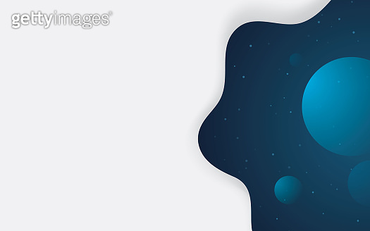 Blue abstract wave background. Fluid shape composition with space ...