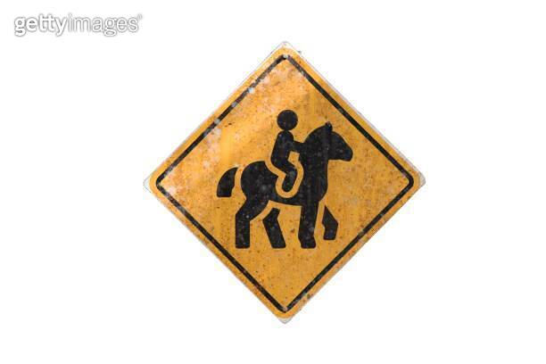 Triple Riding Vilation Sign Warning Sign - Horseback Rider Crossing Ahead - Horse Riding 이미지 ...