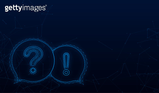 Question and Answer banner. Megaphone banner. Web design. Vector stock ...