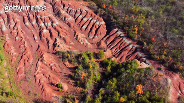 Cheltenham Badlands are in Caledon, Ontario, on the south east side of