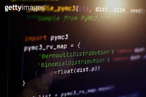 Website HTML Code on the Laptop Display Closeup Photo. Information ...