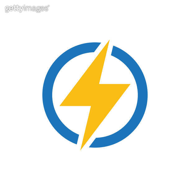 Lightning, electric power vector logo design element. Energy and ...