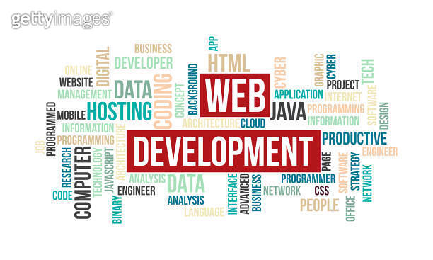 Html Word Development Business Concept Background, Web Development Word Cloud 이미지 (1331032046 ...