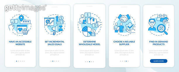 Distribution company tips onboarding mobile app page screen 이미지 ...