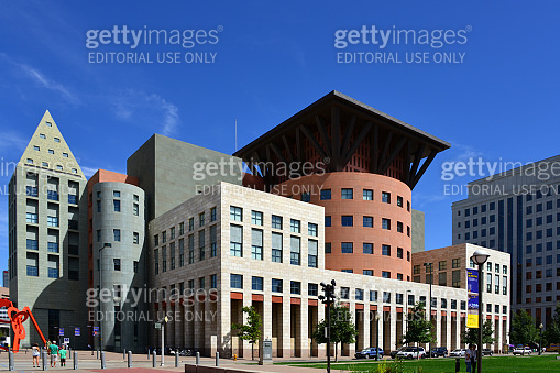 Denver Public Library / Central Library - Postmodern school of ...
