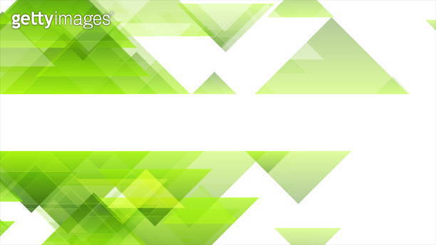 Green triangles tech abstract minimal geometric background 이미지 ...