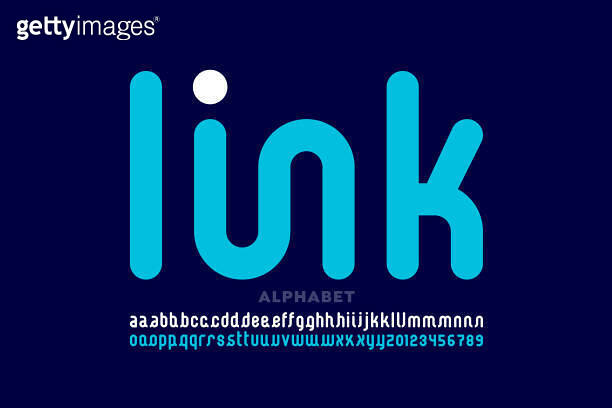Linked letters font 이미지 (1336483370) - 게티이미지뱅크