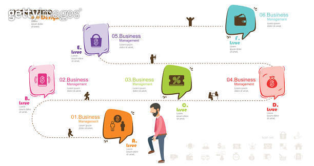 Data Visualisation Timeline Examples Business data visualization. timeline infographic icons designed for ...