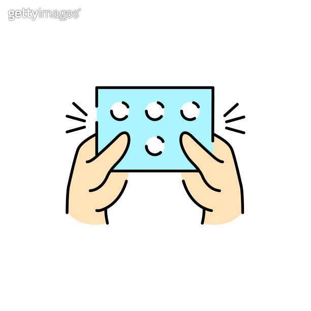 Rustle Icon Making a rustle for asmr color line icon. Eating show. Autonomous ...