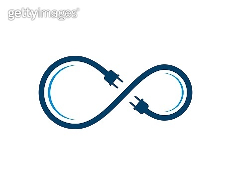 Simple infinity cable with electrical plug 이미지 (1300050924) - 게티이미지뱅크