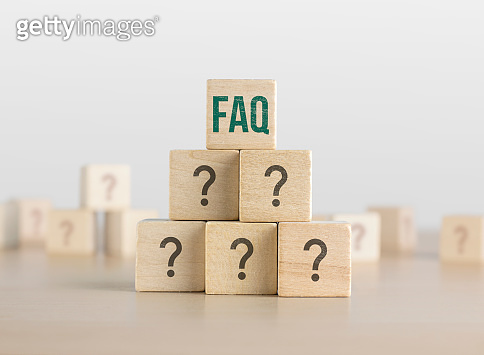 Faq Block Graphics FAQ, Q and A or Problem solving concept. Wooden blocks with question ...