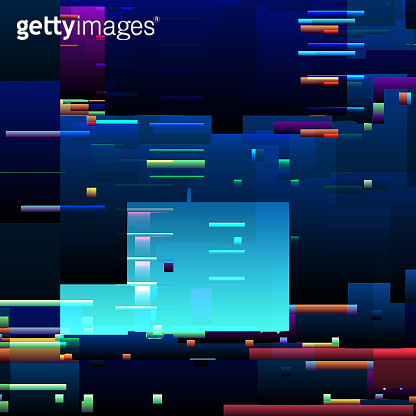 Pixels Colorful Error Abstract glitch background with colorful pixel error lines and graphic ...