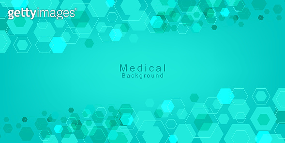 Abstract medical background with hexagonal structure shapes 이미지 ...
