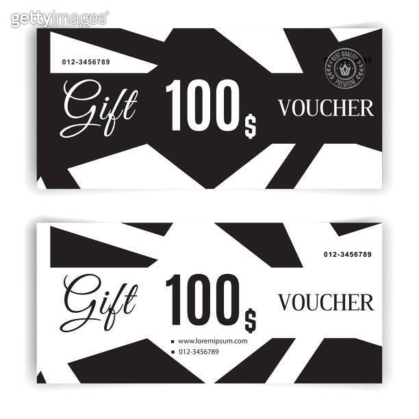 Vector gift voucher template. Universal flyer for business. luxury ...