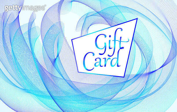 Blue line art dynamic pattern. Creative gift card design. Abstract ...