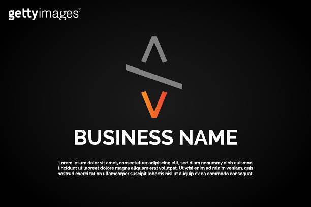 Coding Logo Template Letter V 이미지 (1297196834) - 게티이미지뱅크