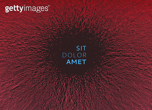 Small particles strive out of center. Array with dynamic particles ...