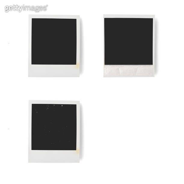 Instant Photos on White Background with Clipping Path 이미지 (1347691698