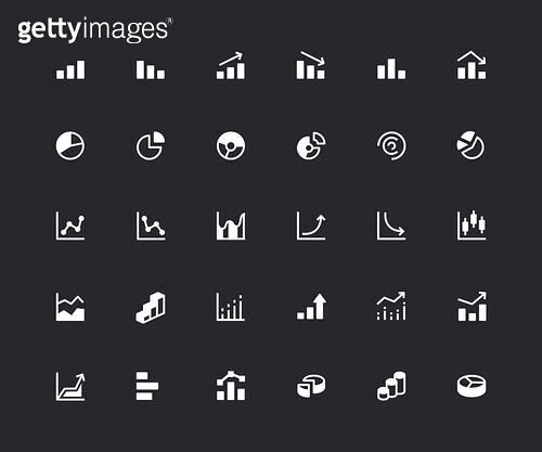 Chart and Diagram Icons 이미지 (1439049759) - 게티이미지뱅크