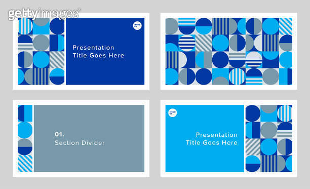 Modular presentation design template with modern geometric graphics 이미지 ...